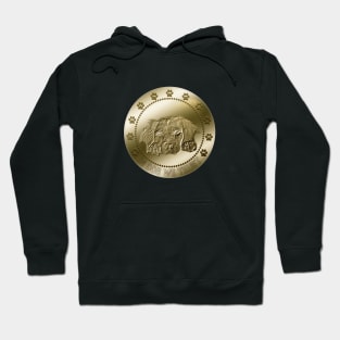 Brittany Spaniel Dog Coin Art Funny Crypto Cryptocurrency Hoodie